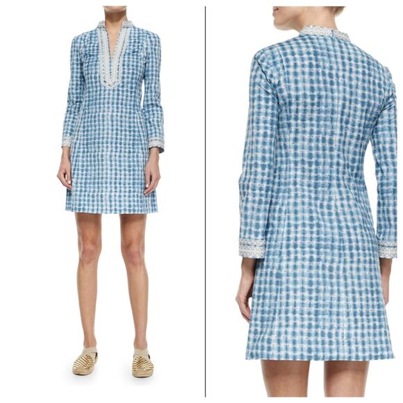 Tory Burch Graphic Print Mini Dress - Picture 1 of 15